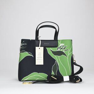 Radley London Southwell Gardens Floral Medium Zip Top Grab Bag - Black